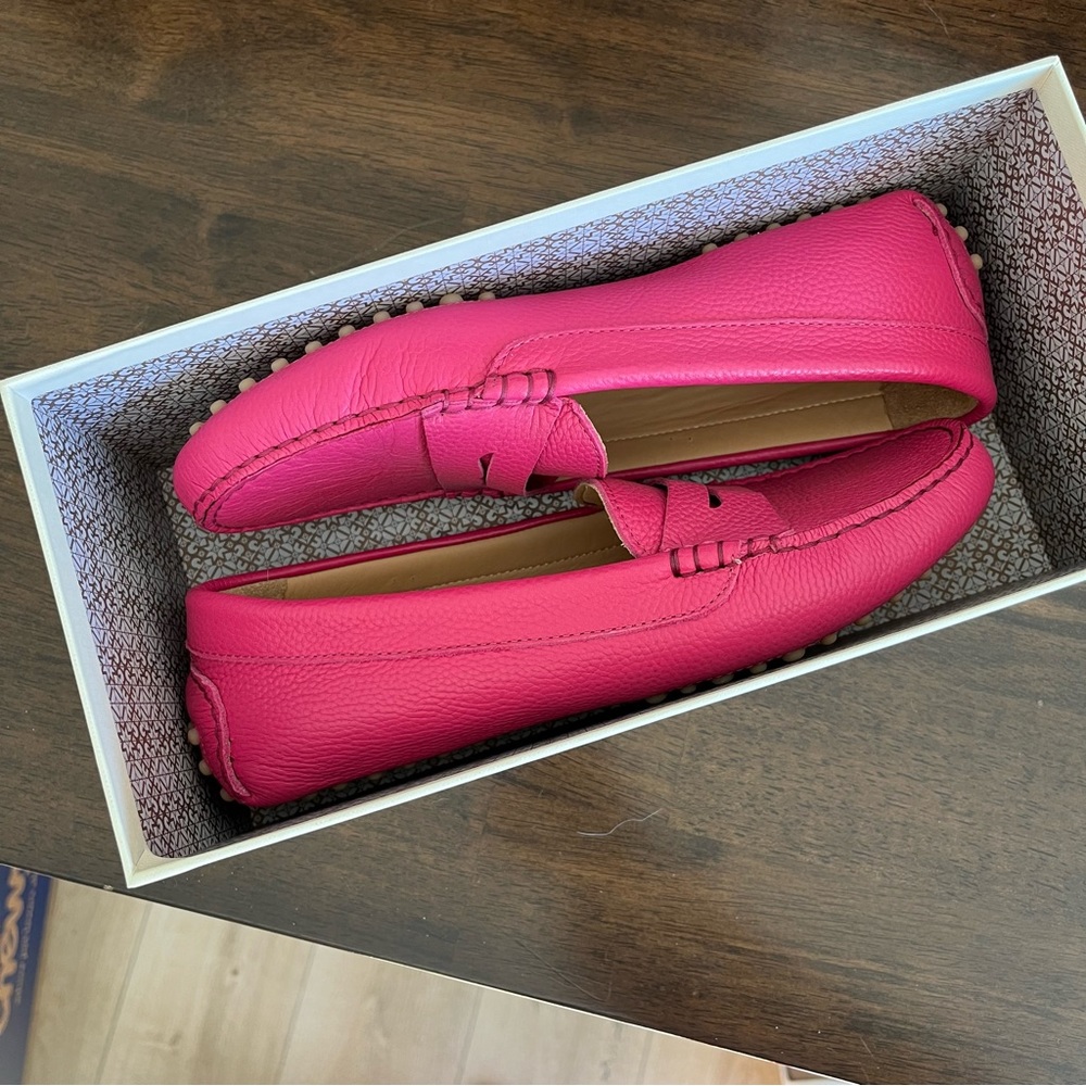 Brand New | The Pastoso Fuchsia Penny Driver - Size 39